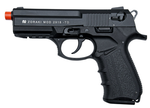 Zoraki Front Firing 2918 Black Finish 9mm Blank Gun Pistol