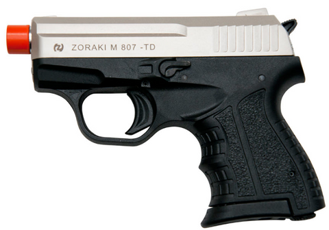Zoraki M807 Satin Finish - 8MM Front Firing Blank Pistol Semi-Auto Gun