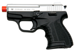 Zoraki M906 Chrome Finish - 9MM Front Firing Blank Pistol Semi-Auto Gun