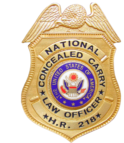 HR218 National Concealed Carry Law officer Badge