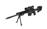 Spring Airsoft Sniper Rifle Gun With Scope Laser Light Bipod 350 FPS