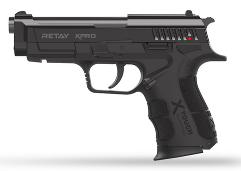 RETAY XPRO 9MM Semi Automatic Front Firing Blank Pistol Black 