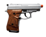 Zoraki Front Fire M914 Full Auto Silver With Simulated Wood Grips 9mm Blank Gun
