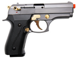 Cougar 8000 Fume with Gold Fittings - Dicle Front Firing Blank Gun